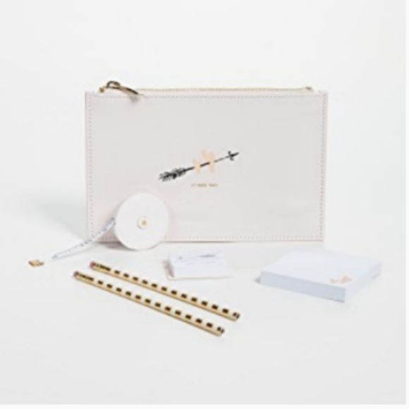 kate spade Bridal Pencil Pouch - Two Hearts nwt - Picture 1 of 4